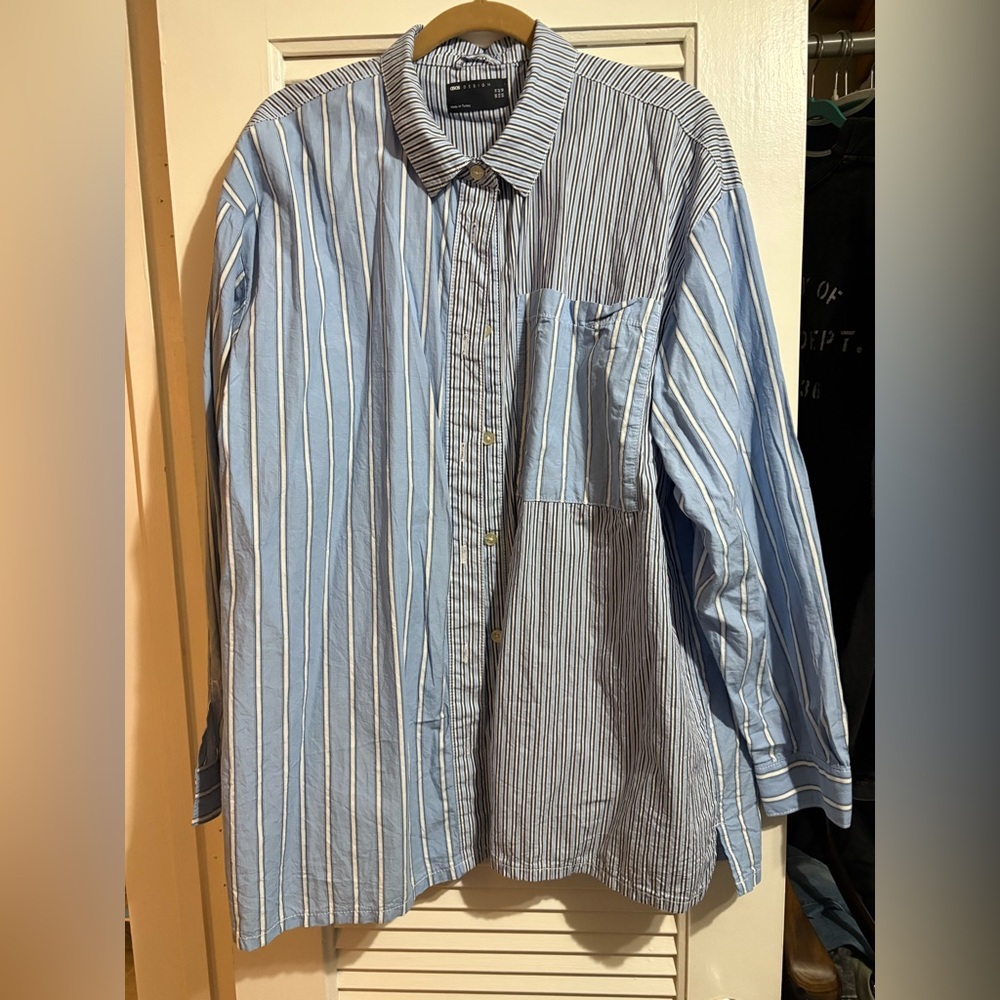 ASOS Blue Striped Shirt